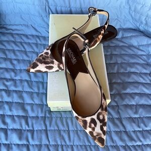 Michael Kors-Dylan Sling-Cheetah-7.5 Worn 1X